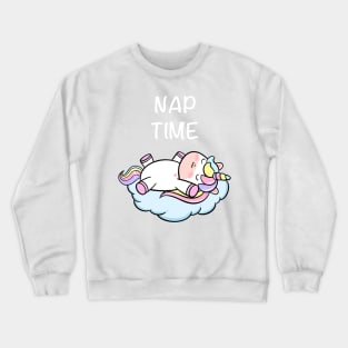 Nap time unicorn Crewneck Sweatshirt